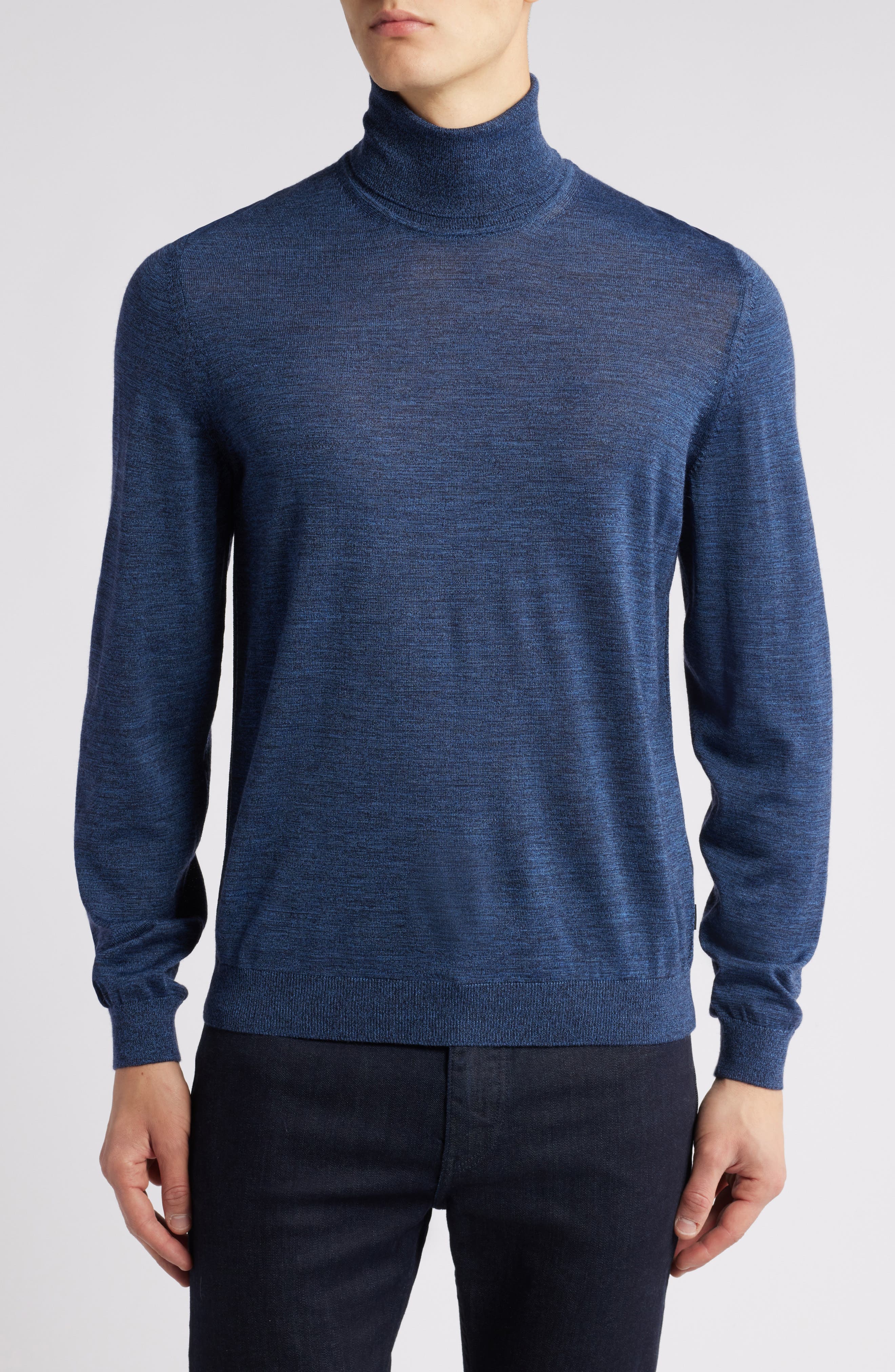 BOSS Musso Virgin Wool Turtleneck Sweater