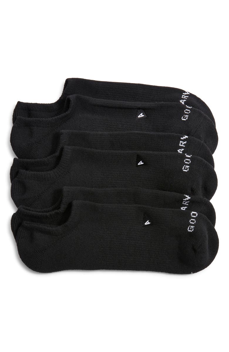 ARVIN GOODS 3-Pack No-Show Socks, Main, color, Black