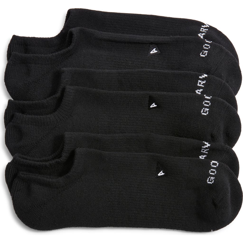 Arvin Goods 3-pack No-show Socks In Black