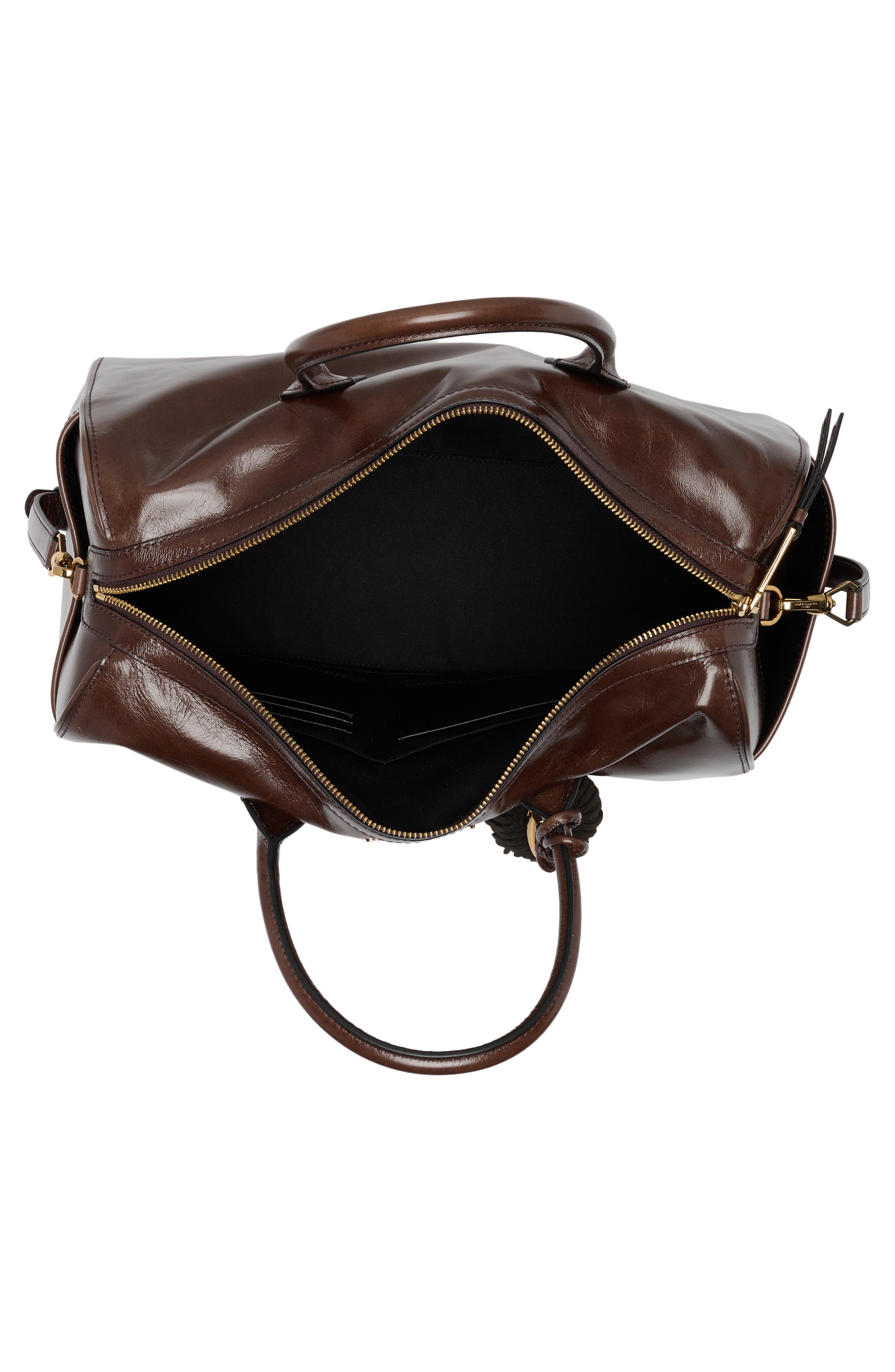 Perette Leather Satchel, Alternate, color, ESPRESSO