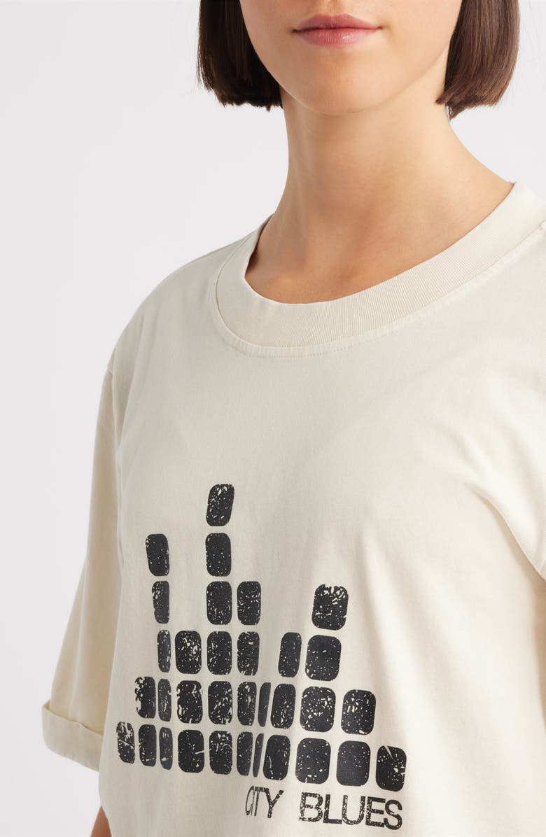 CITY BLUES Coram Graphic Oversize T-Shirt, Alternate, color, Bone White
