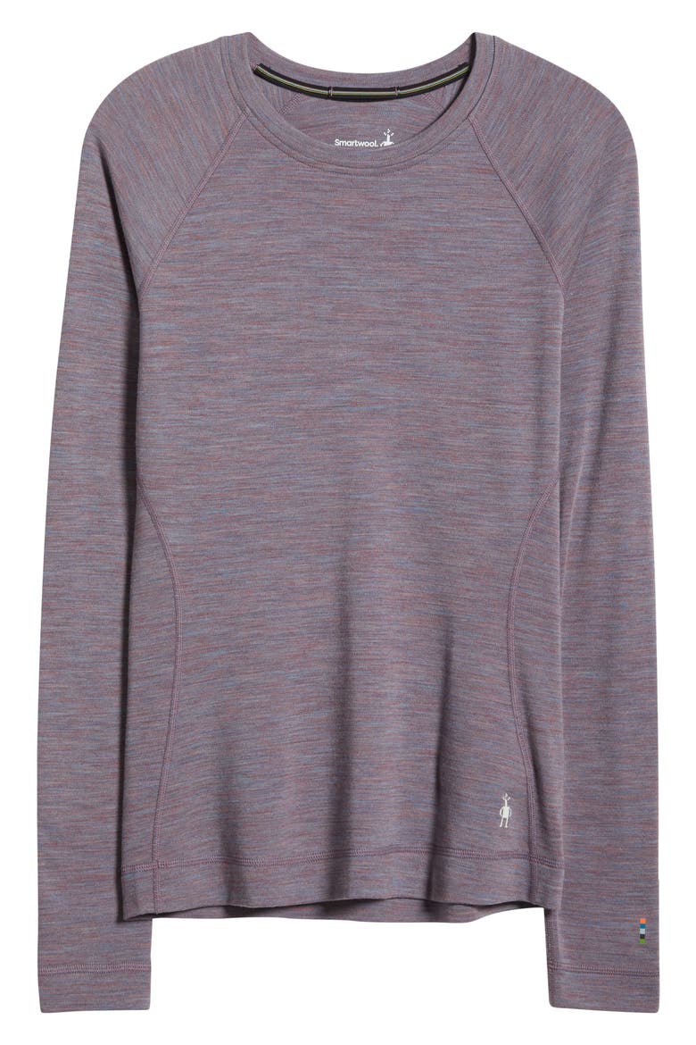Merino 250 Base Layer Crew Top, Alternate, color, CHALK VIOLET HEATHER