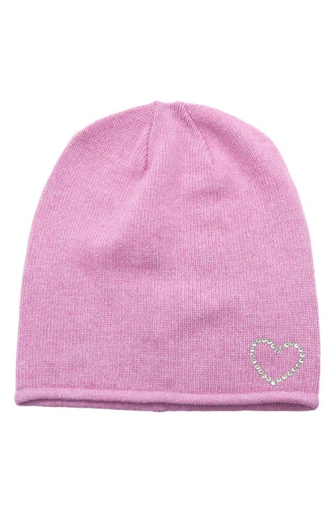 Crystal Heart Beanie