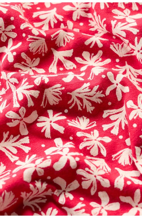 Seasalt Cornwall Nancy Jersey Midi Dress In Saltwater Ditsy Scarlet