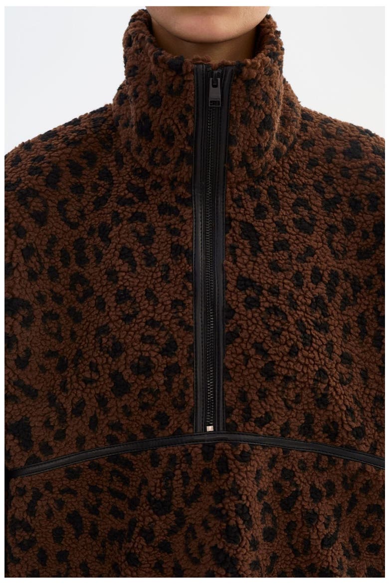 Helsa | Polar Fleece Pullover, Alternate, color, Leopard