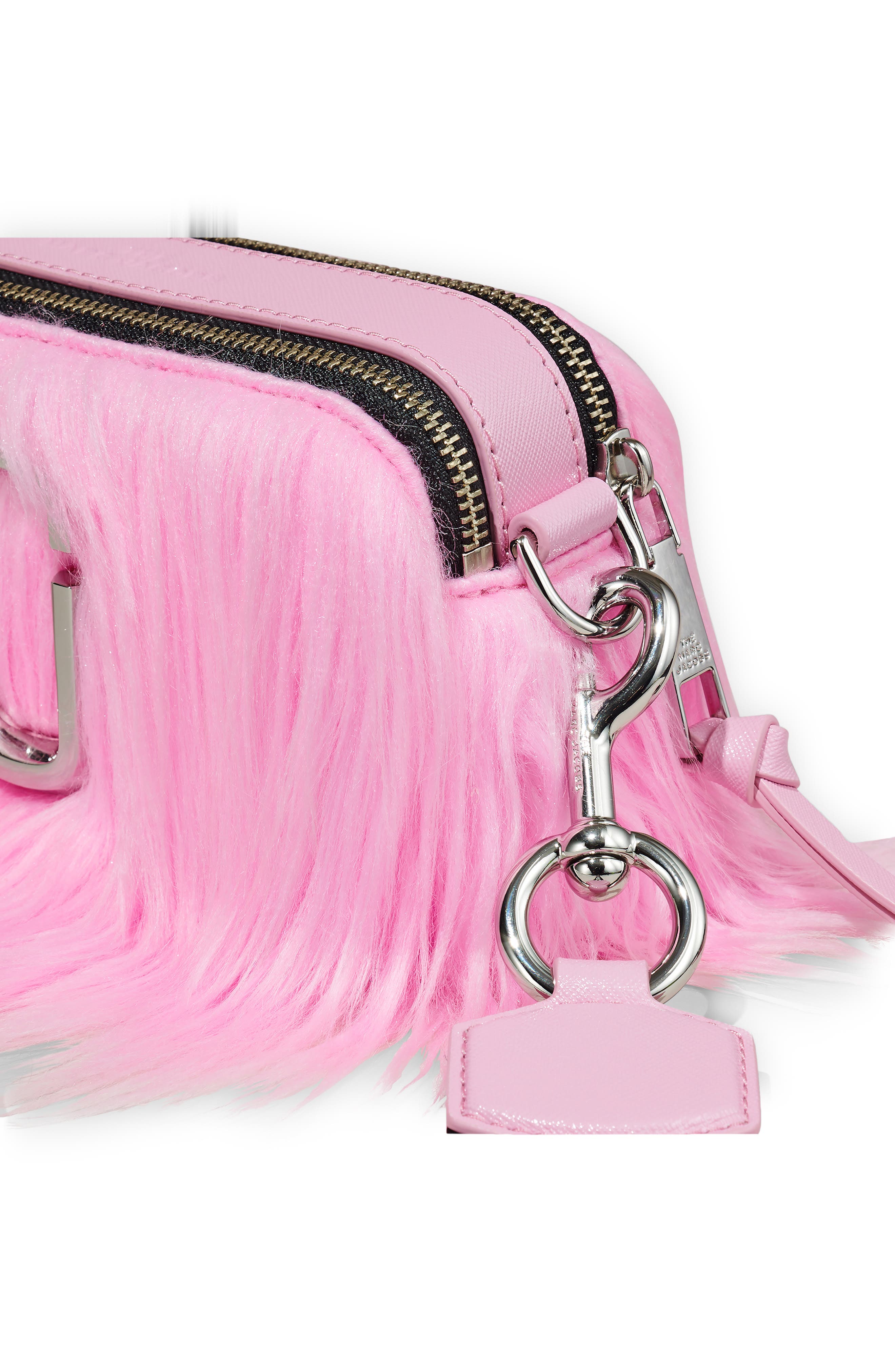 Marc Jacobs Snapshot Faux Fur Crossbody Bag, Alternate, color, 