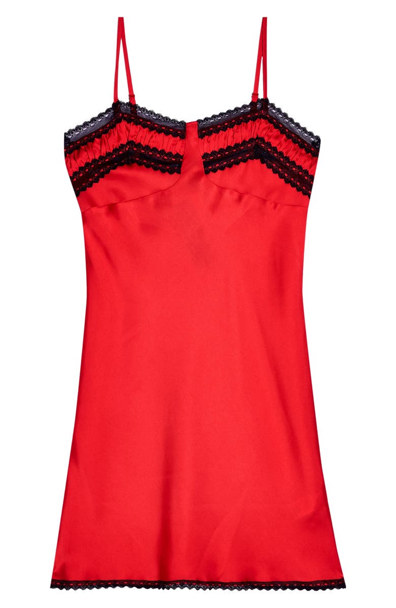 Topshop Lace Slipdress, Alternate, color,