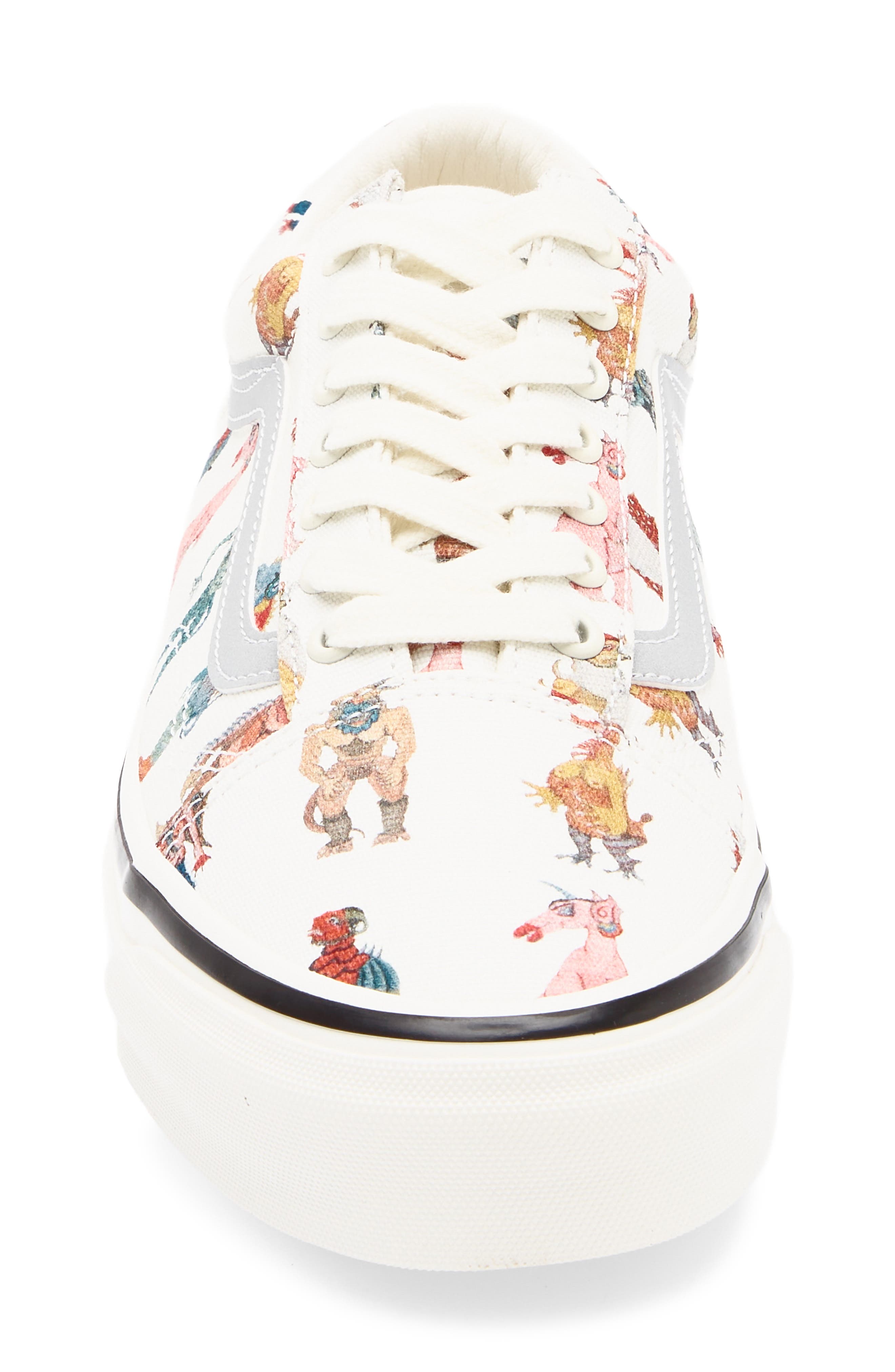 Vans x Undercover 'Monster' Old Skool Sneaker, Alternate, color, Undercover Monster Off White