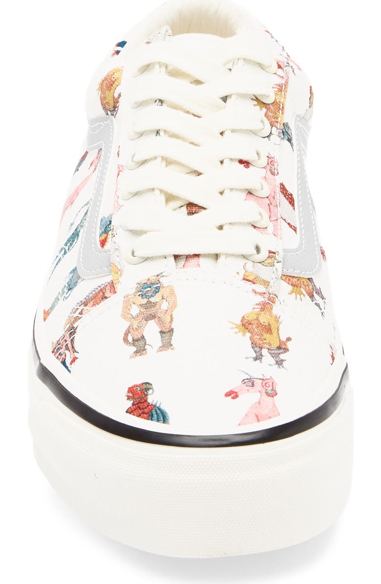 Vans x Undercover 'Monster' Old Skool Sneaker, Alternate, color, Undercover Monster Off White