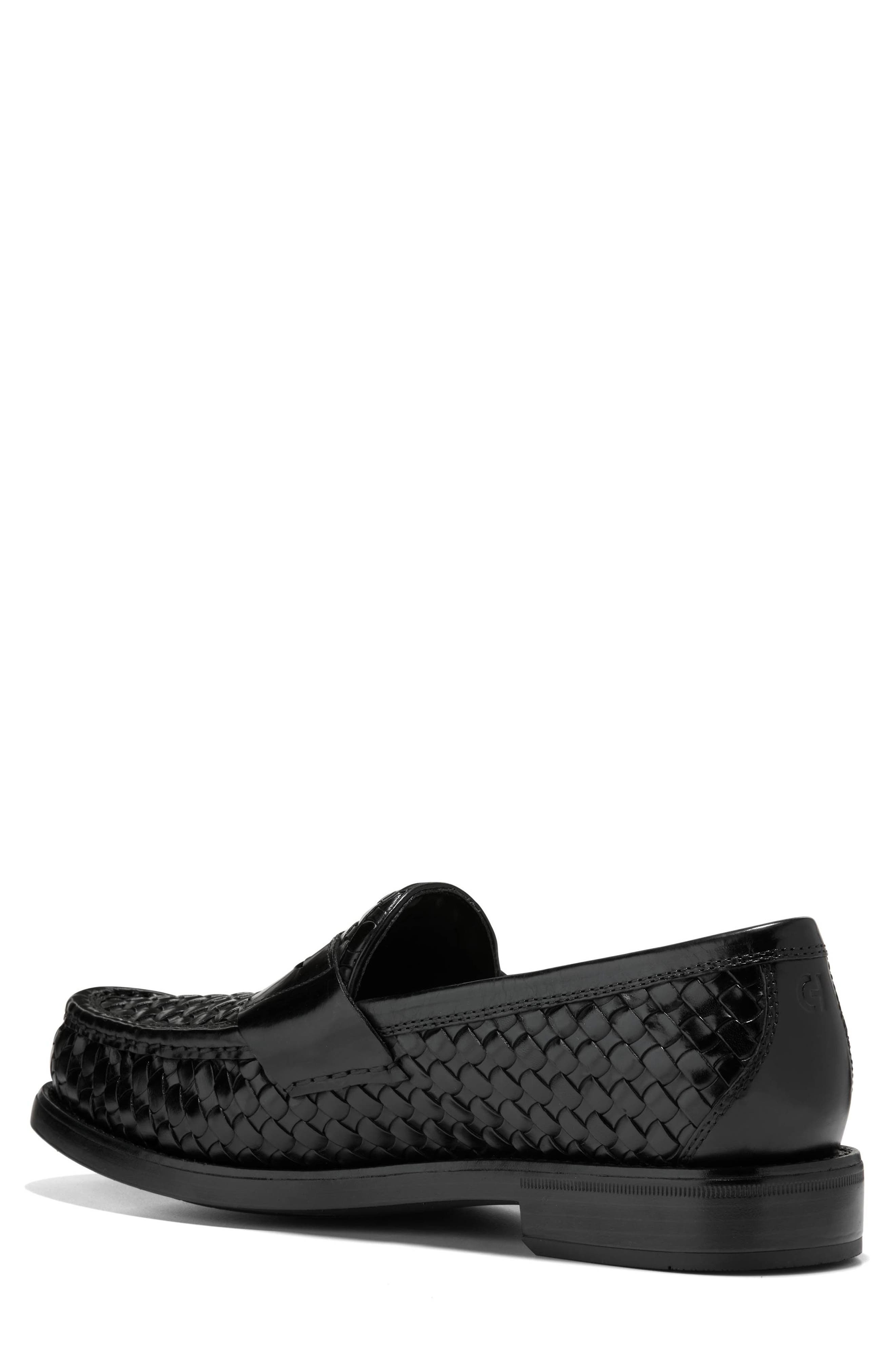 Pinch Penny Woven Flexcraft Loafer, Alternate, color, BLACK / BLACK