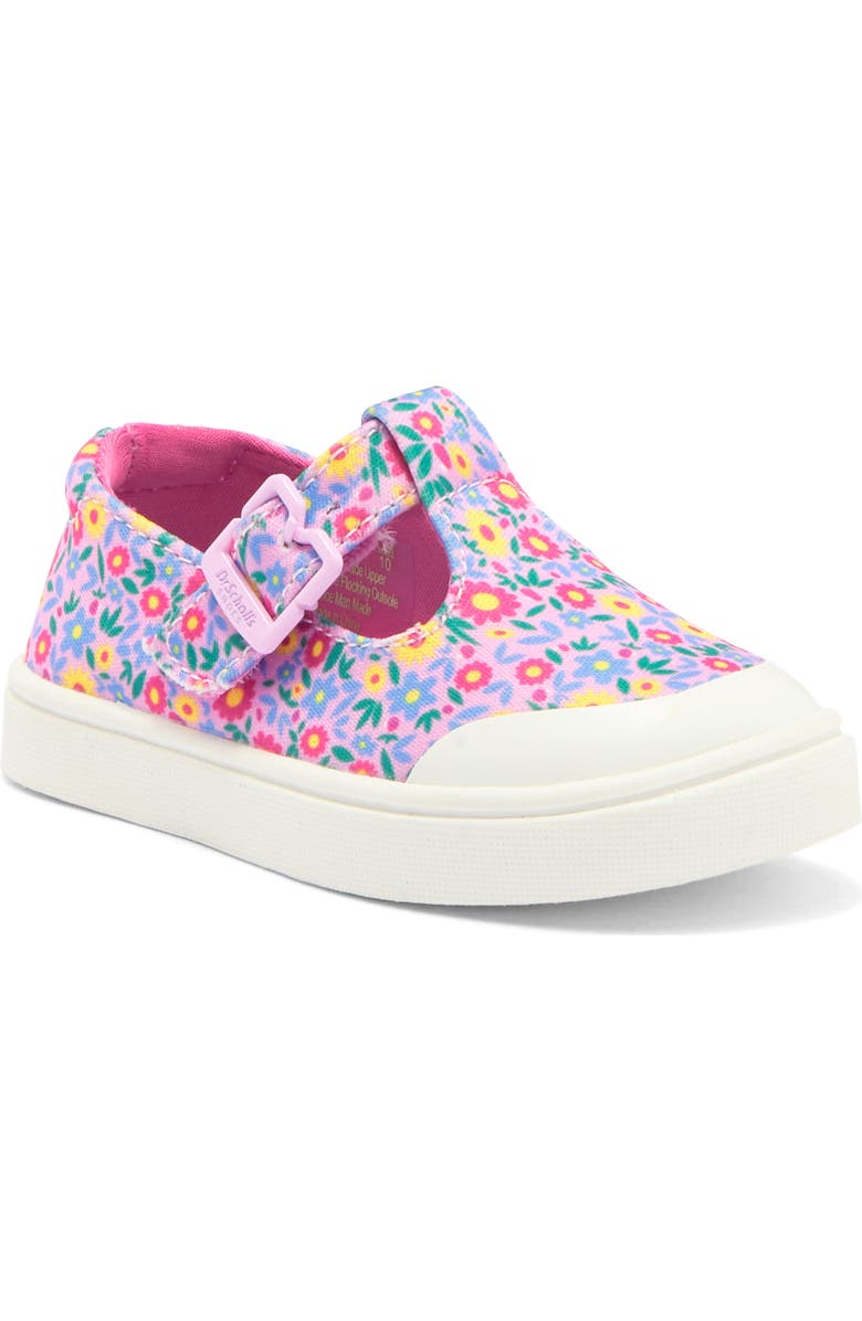 Dr. Scholl's Kids' Madi T-Strap Sneaker, Main, color, Pink Floral