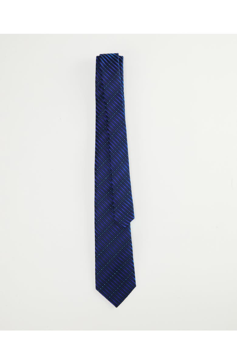 Knottery & Co Ripple Lines Silk Jacquard Tie, Alternate, color, Navy