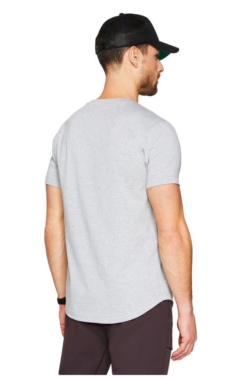 Fabletics The 24-7 Tee Curved Hem In Gray