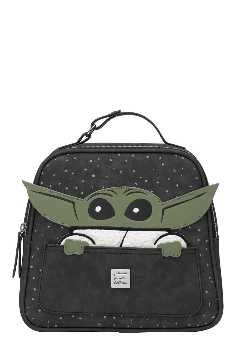 x Star Wars™ The Child Collection Tandem Insulated Bottle Tote & Lunch Box, Main, color, BLACK