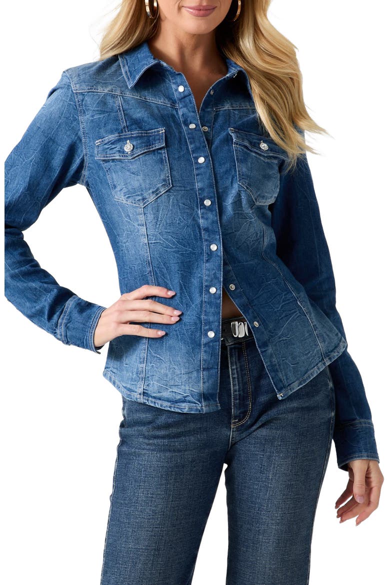 Long Sleeve Woven Shirt, Main, color, LBCT-LIGHT