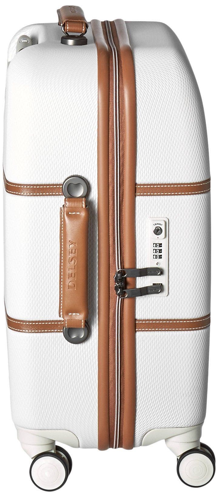 Delsey Paris Chatelet 21" Inch Carry On Hardside Luggage with Spinner Wheels (with brake), Champagne, Alternate, color, Champagne