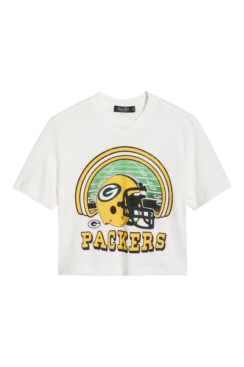 Packers Game Time Cotton Graphic Baby Tee, Alternate, color, VINTAGE WHITE