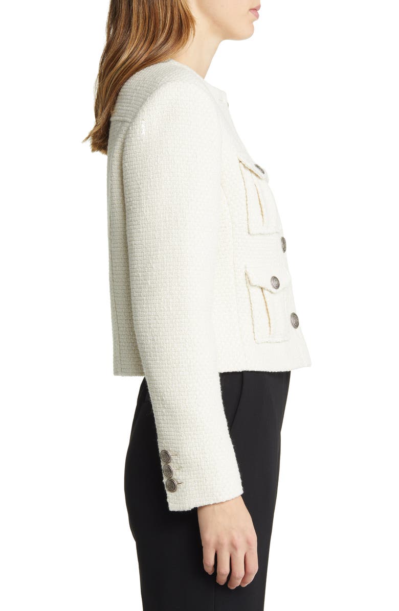 Ted Baker London Cremla Bouclé Crop Jacket, Alternate, color,