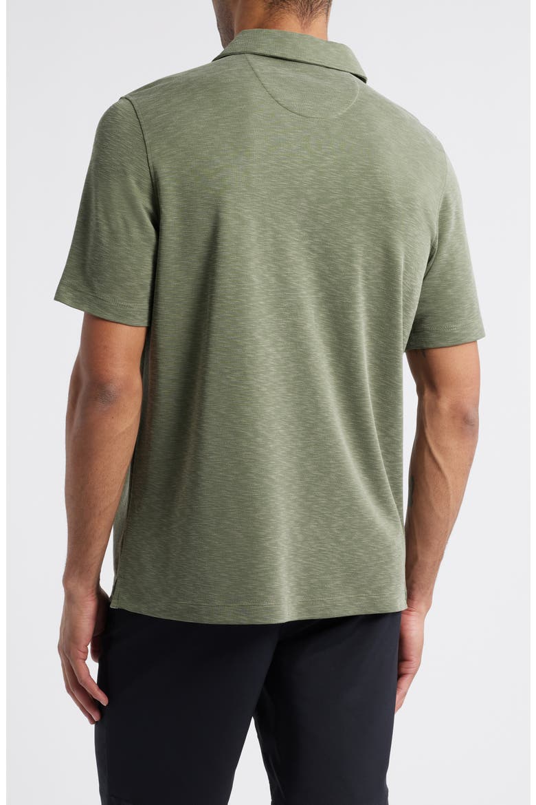 Vintage Slub Modal Blend Johnny Collar Polo, Alternate, color, OLIVE
