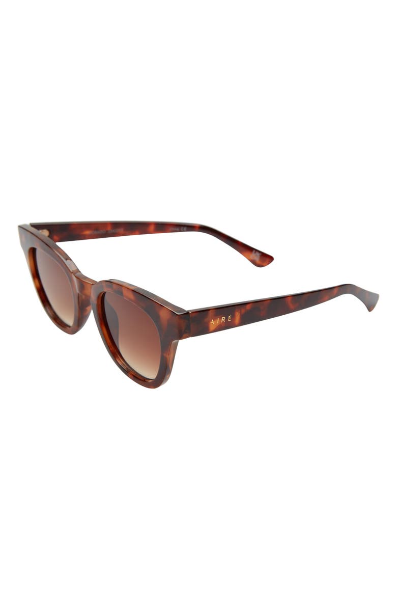 AIRE 50mm Dorado D-Frame Sunglasses, Alternate, color, Tort / Brown Grad