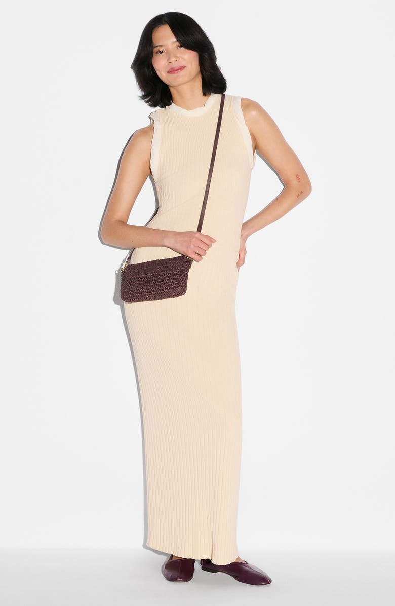 MZ Wallace Convertible Crochet Crossbody Bag, Alternate, color, Brown Crochet