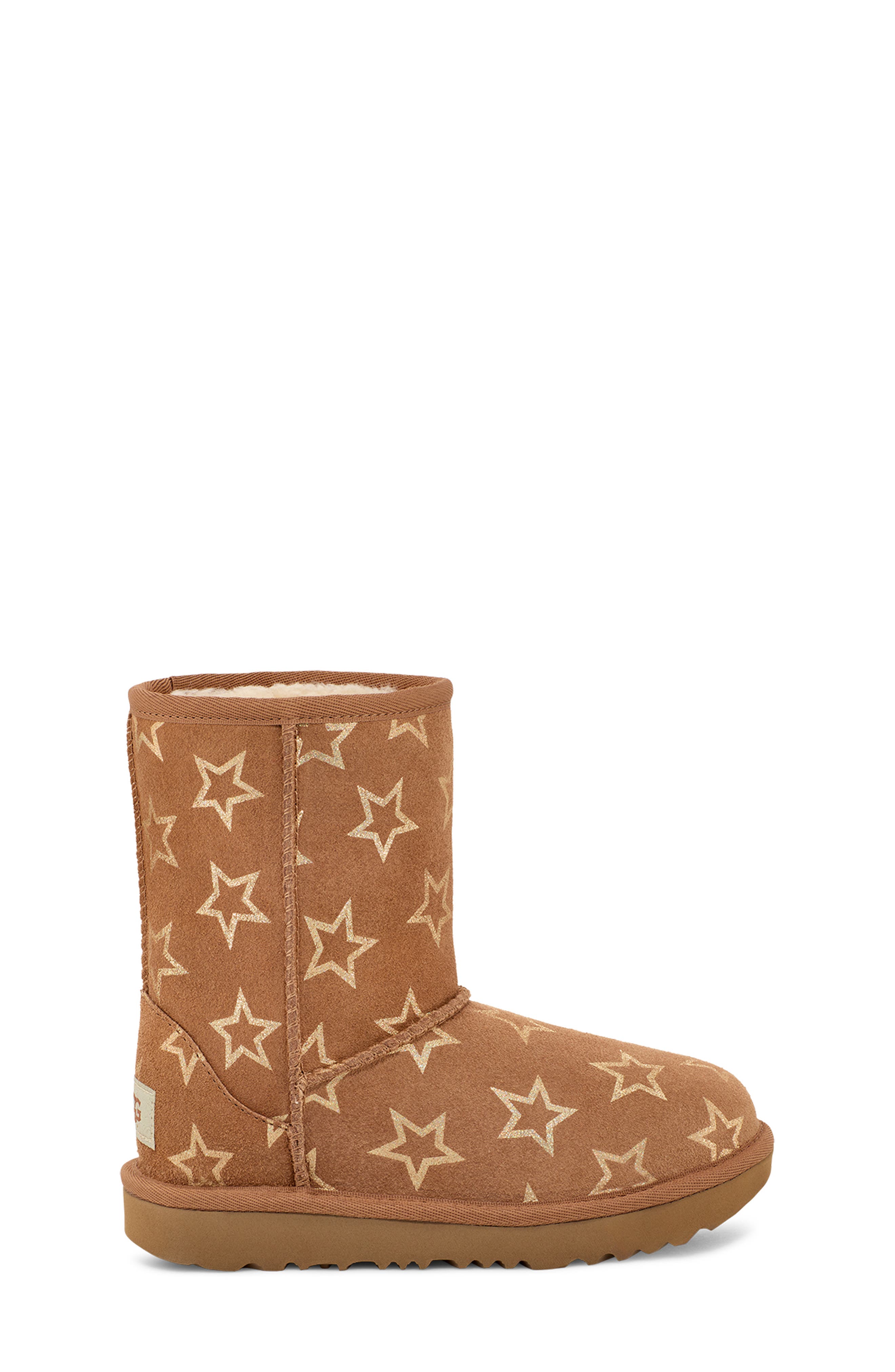 UGG<sup>®</sup> Kids' Classic II Iridescent Stars Boot, Alternate, color, 