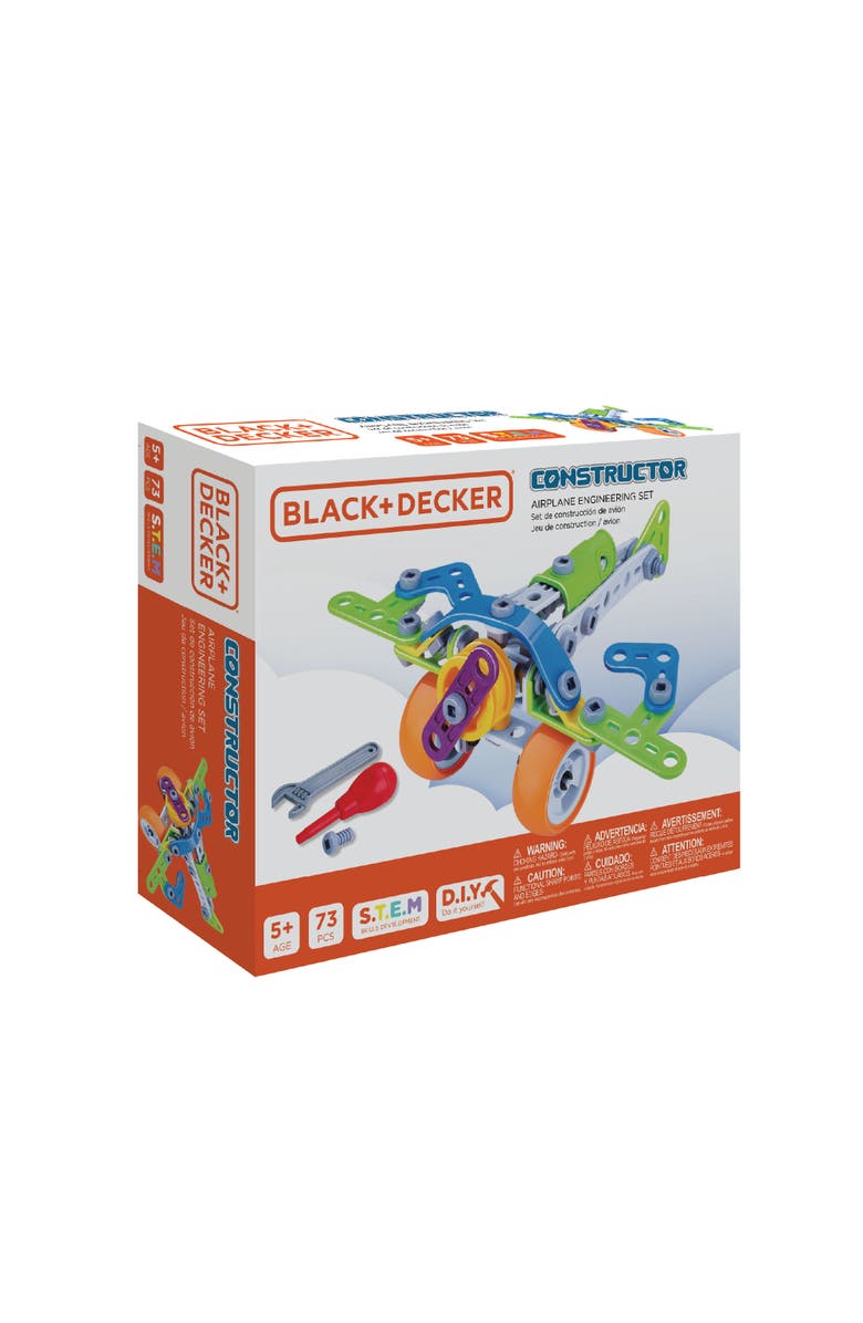 Black + Decker Constructor Airplane Set - 73 Pcs, Main, color, Multi-Colored