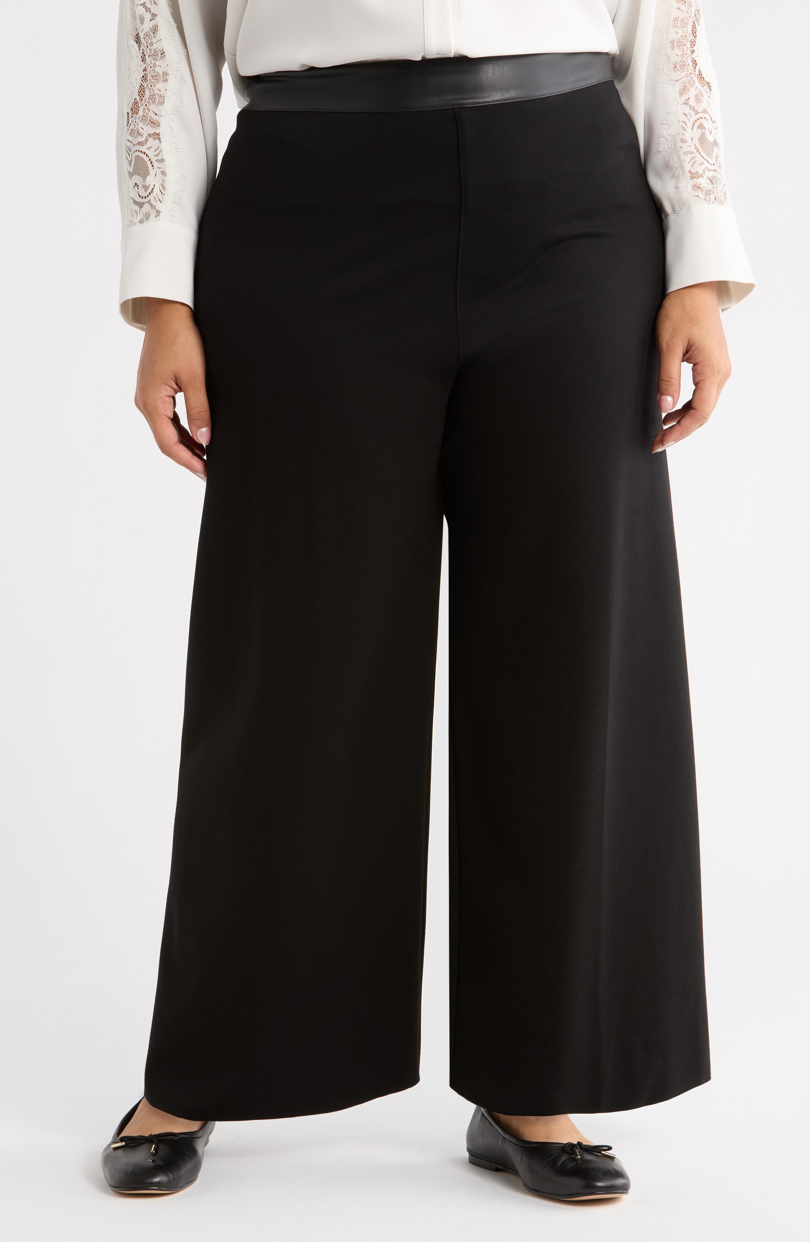 Lysse Denver High Waist Ankle Wide Leg Ponte Pants