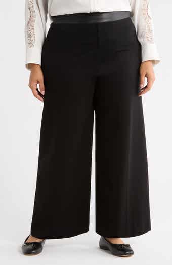 Denver High Waist Ankle Wide Leg Ponte Pants