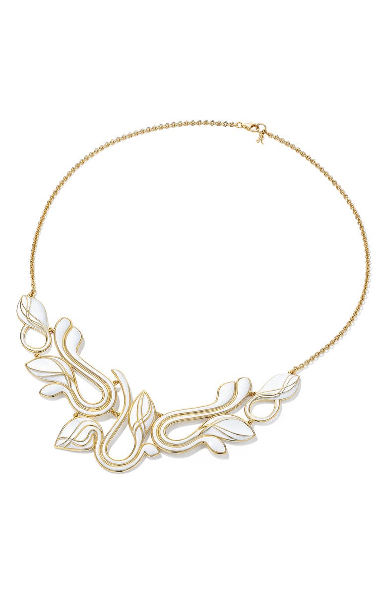 Judith Ripka 18K Gold Vermeil Enamel Collar Necklace, Alternate, color,