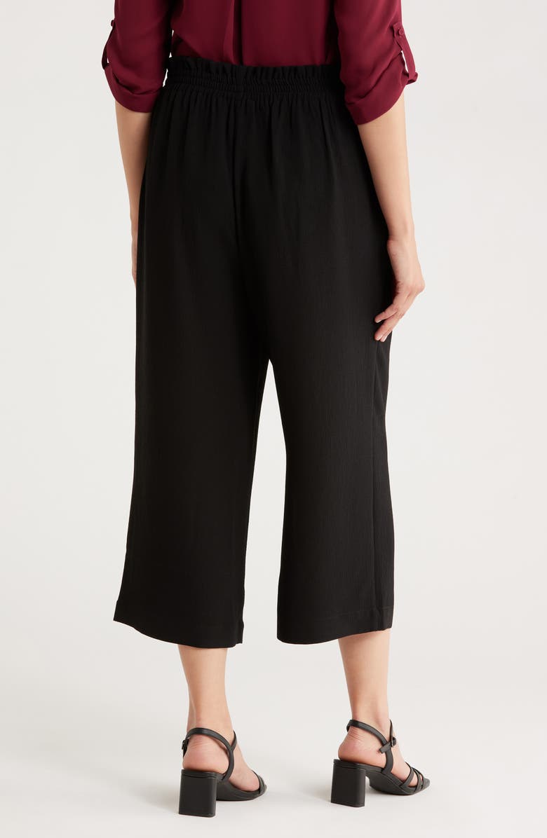 DR2 by Daniel Rainn Paperbag Waist Pants, Alternate, color, Black
