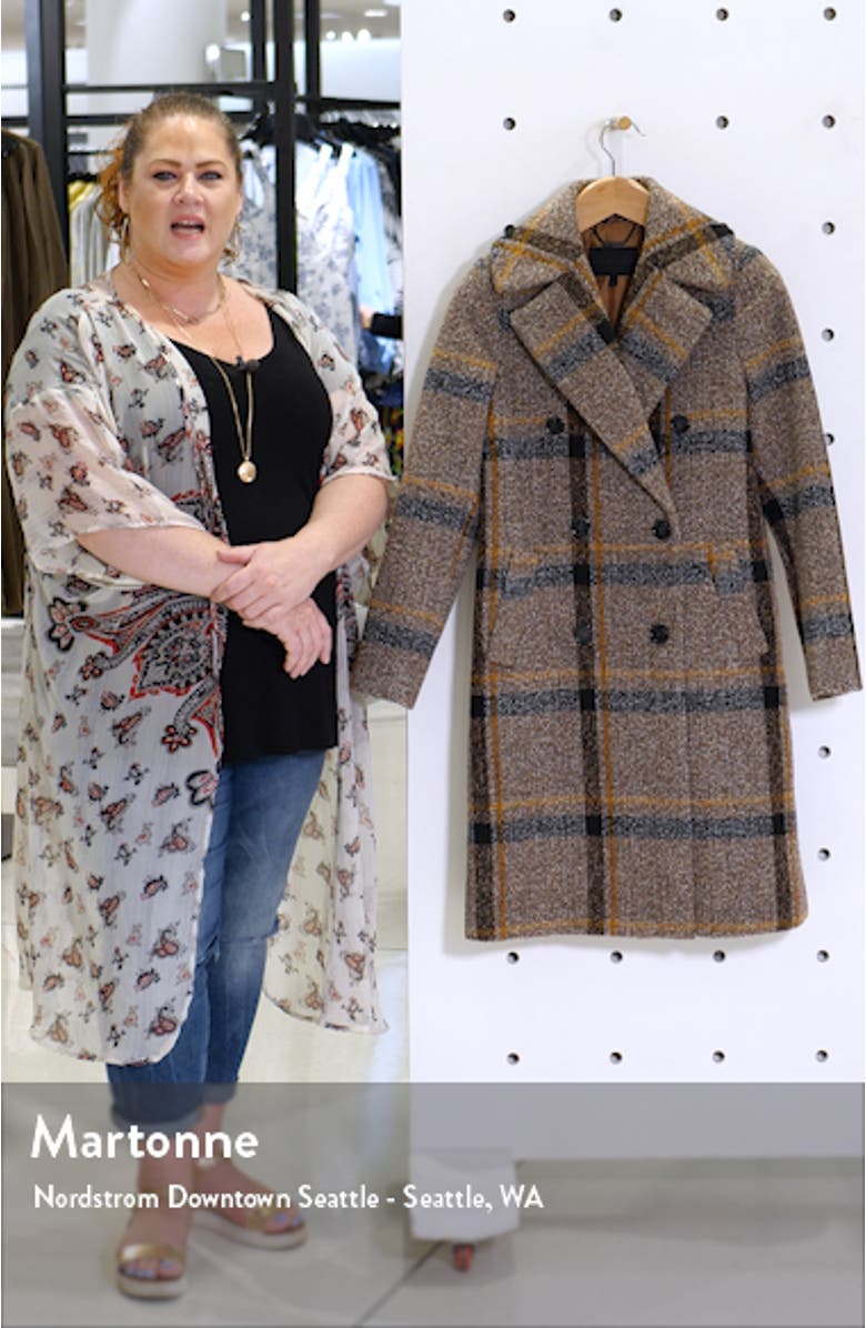 Plaid Double Breasted Coat, sales video thumbnail