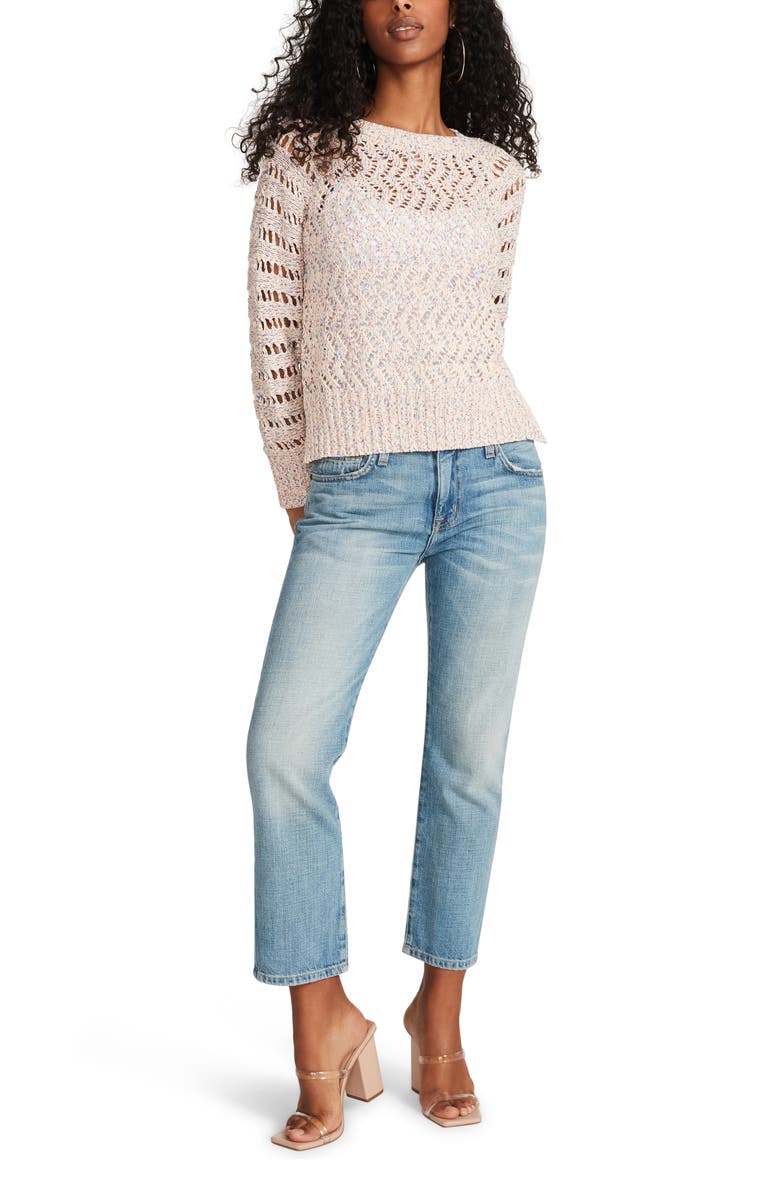 BB Dakota by Steve Madden Open Heart Sweater, Alternate, color, 
