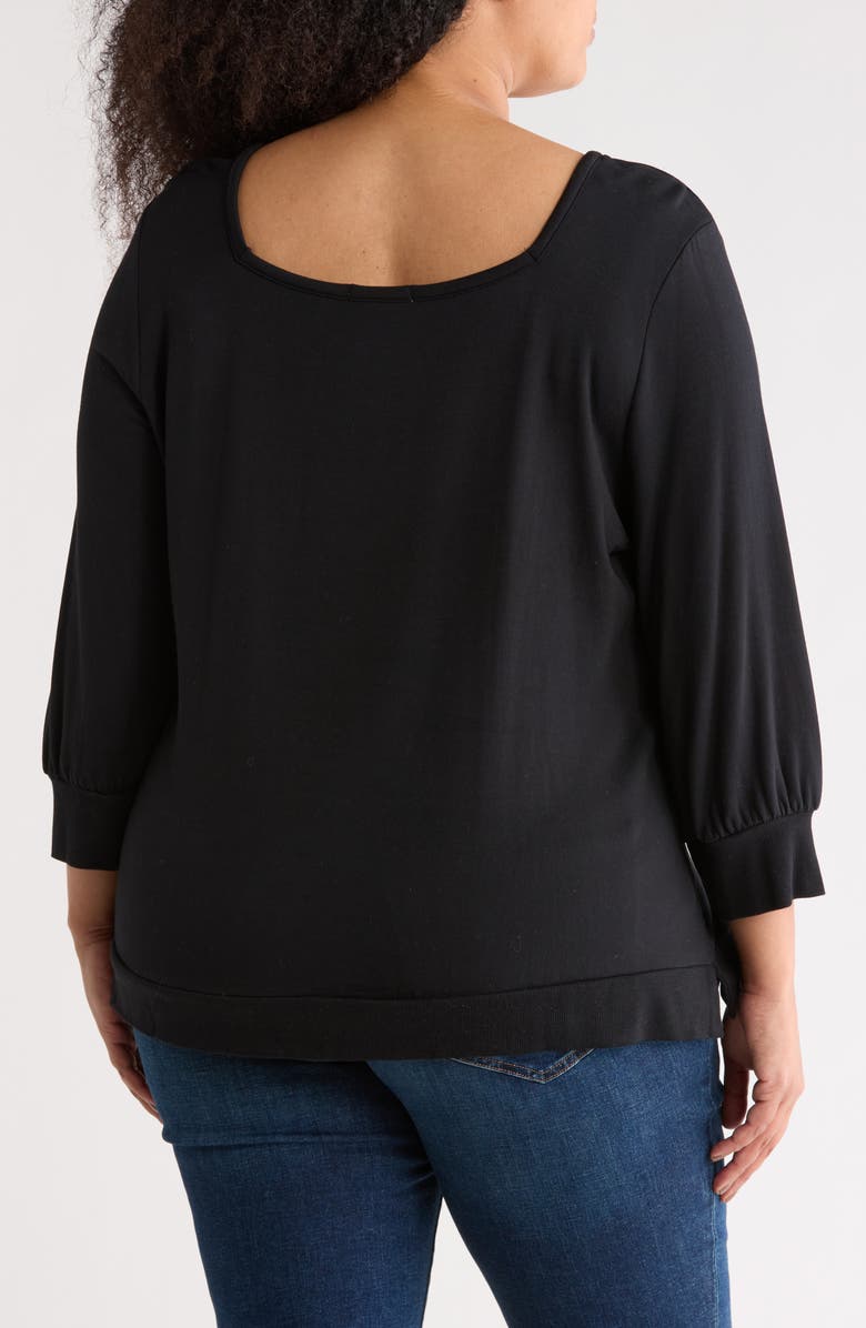 Threads 4 Thought Rosalinda Square Neck Sweater, Alternate, color, Black
