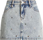 PTCL Ambar Grommet Denim Miniskirt