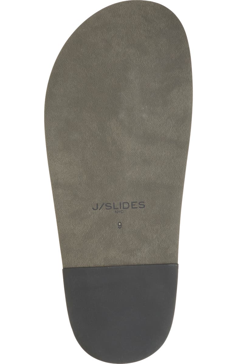 JSlides Raffia Slide Sandal, Alternate, color, Black Stretch