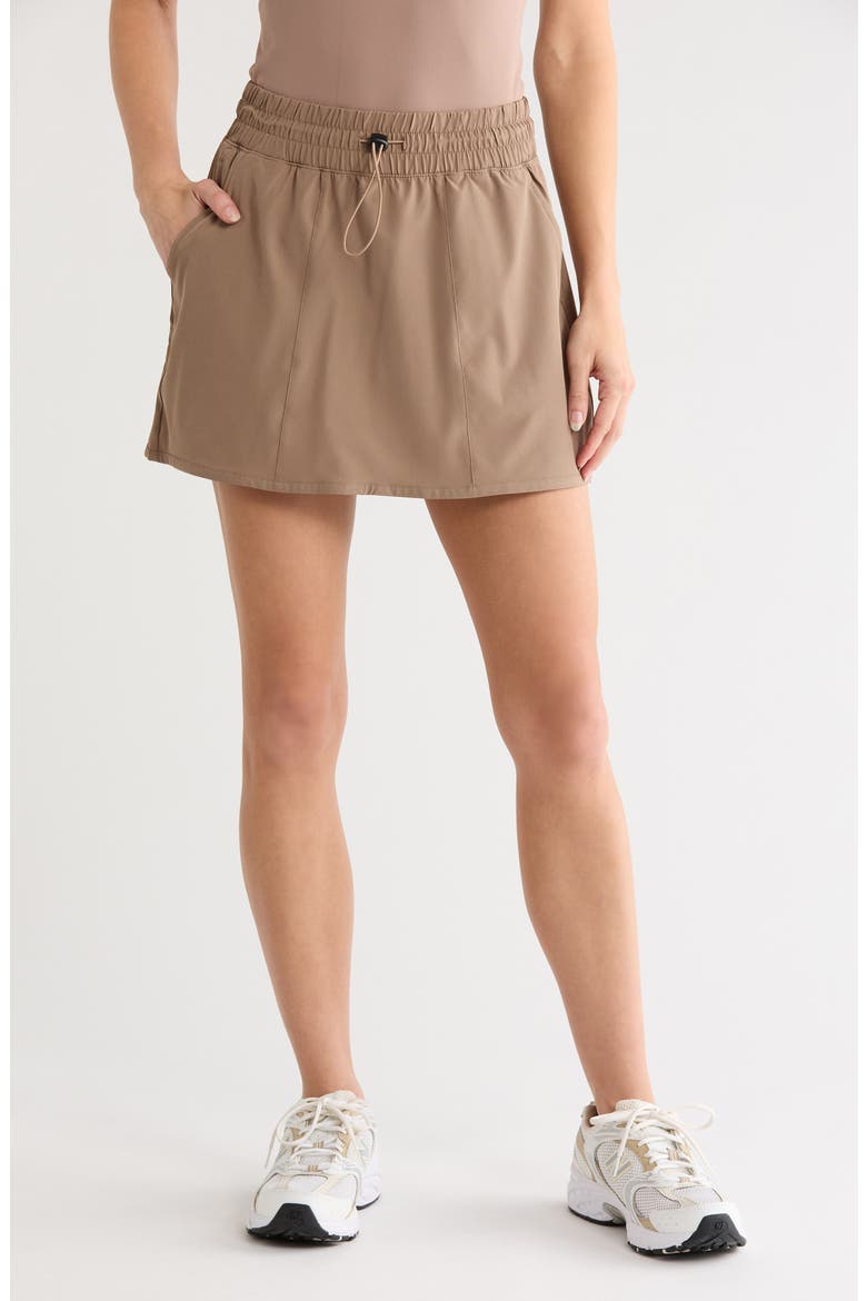 Lightstreme Seersucker Hiking Skort, Main, color, TIRAMISU