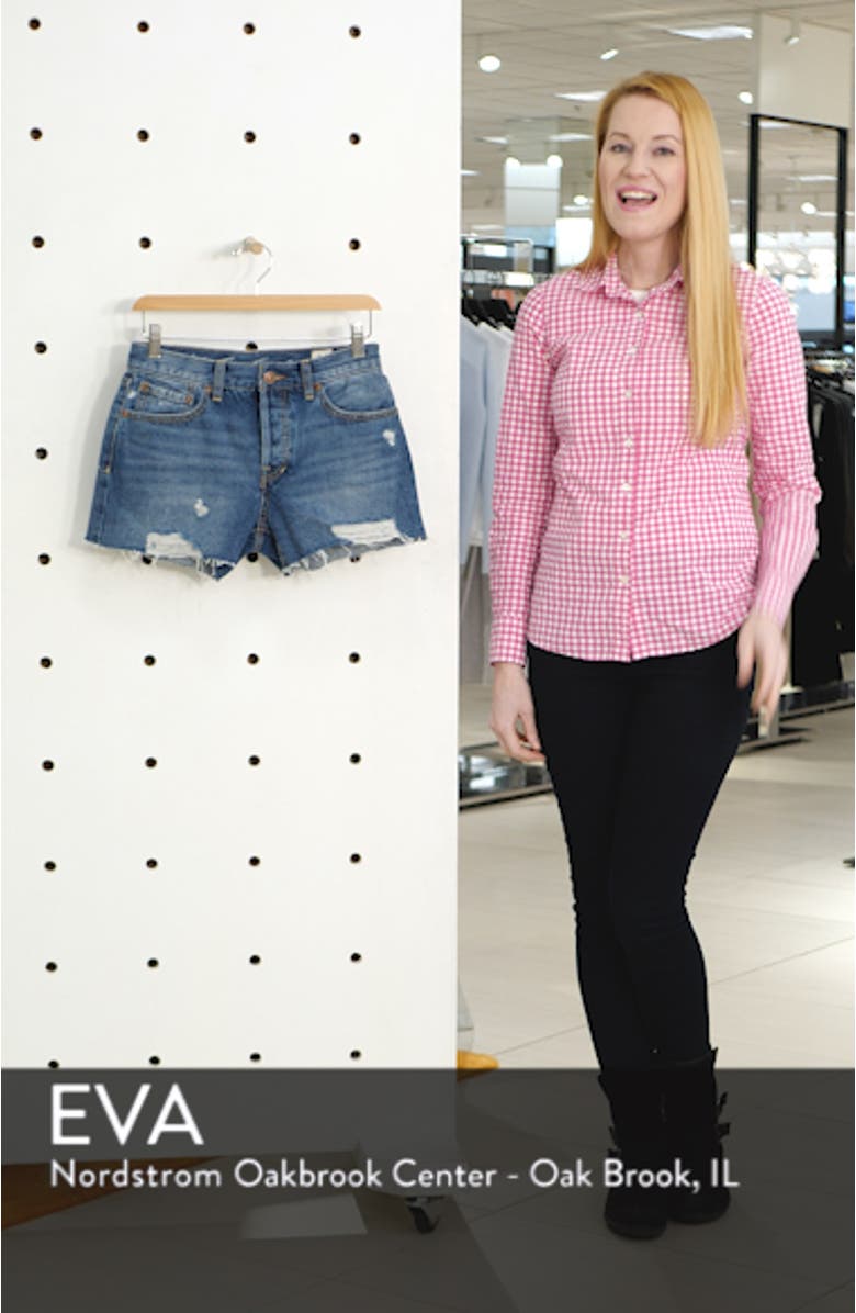 Sofia Cutoff Denim Shorts, sales video thumbnail