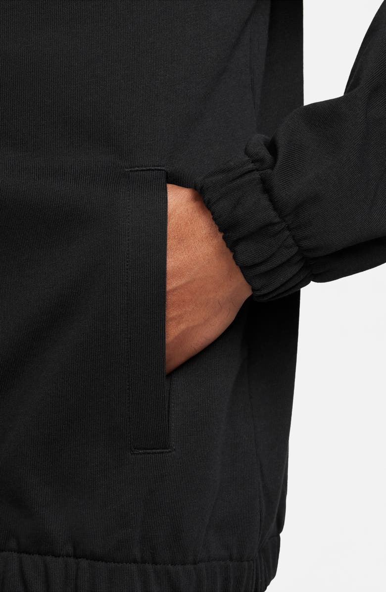 Nike Club Knit Jacket, Alternate, color, Black/ Black/ White