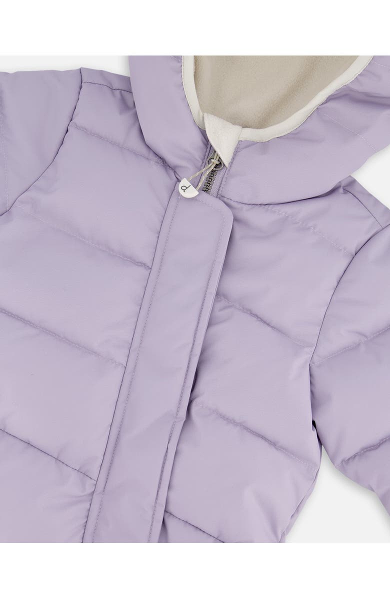 Deux par Deux Baby Girl One-Piece Cloud Compressible Snowsuit Designed for Car Seat, Alternate, color,