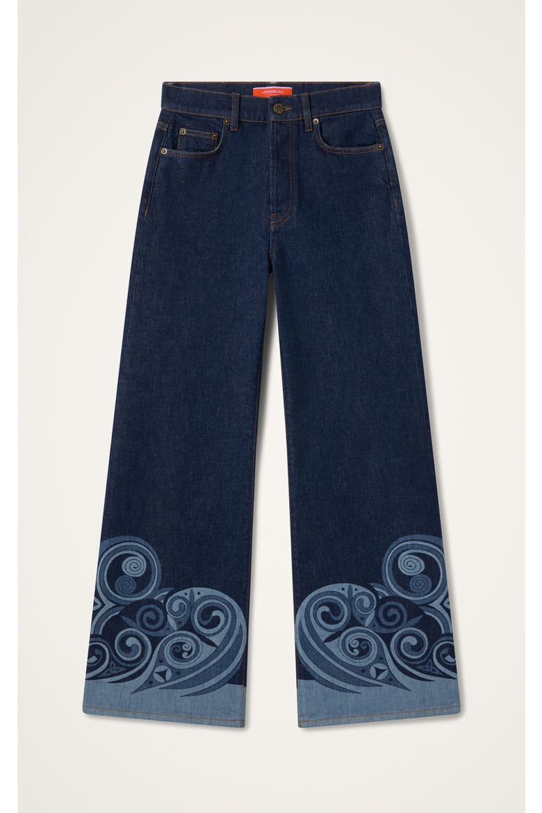 The Cropped Flare Jeans, Alternate, color, Kells Placée Indigo