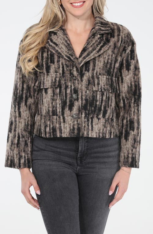 Rain And Rose Animal Crop Jacket In Multi