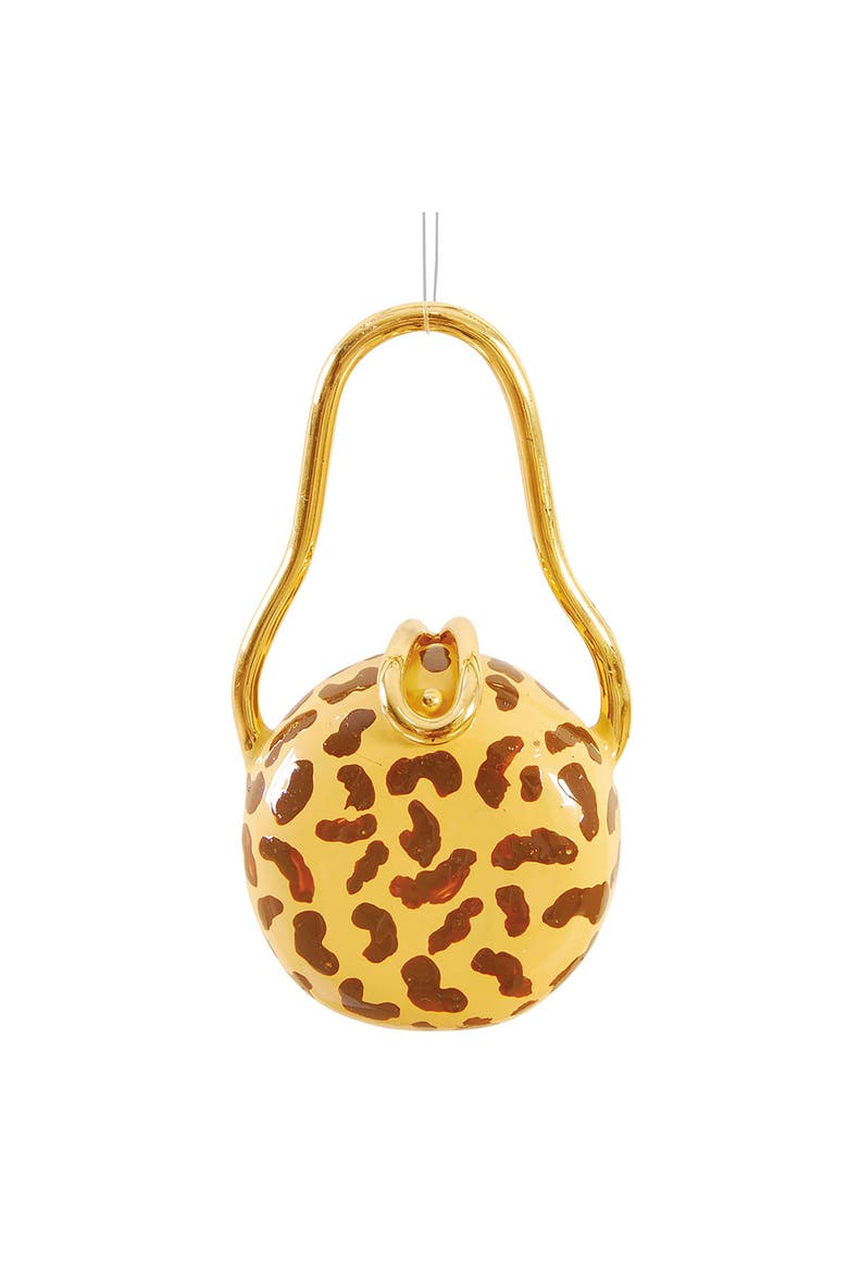 Leopard Handbag  Christmas XMAS Ornament, Main, color, Gold