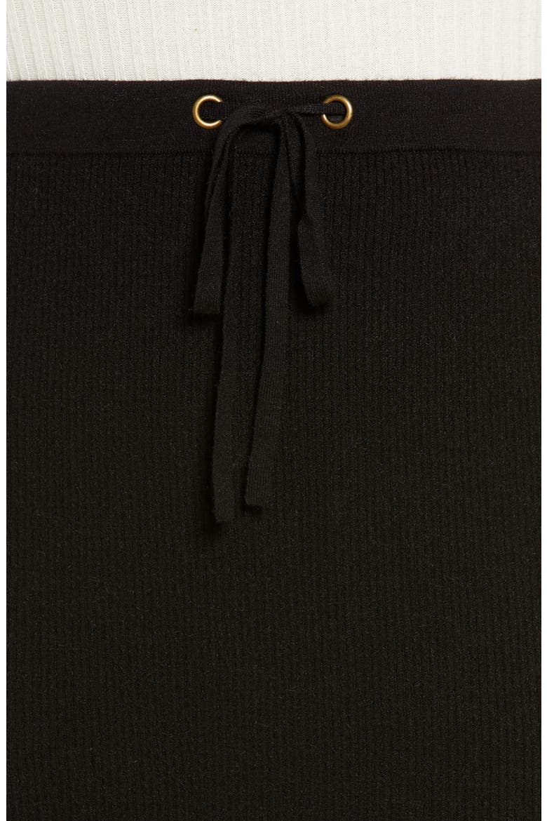 Sweater Knit Skirt, Alternate, color, BLACK