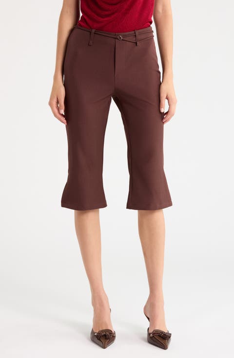 Giorgie Belted Capri Pants
