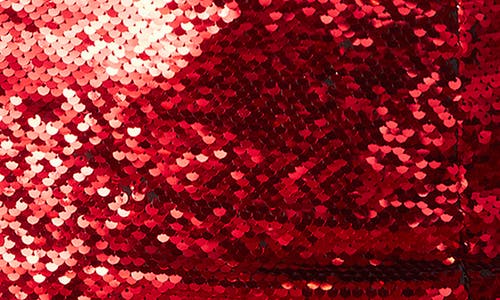 Vici Collection Gillian Sequin Crop Top In Red