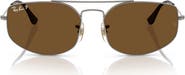 Ray-Ban Explorer 46mm Small Polarized Rectangular Sunglasses