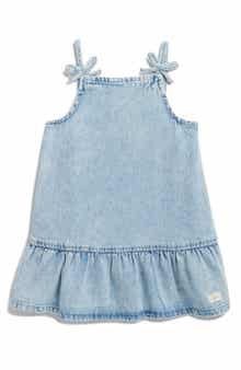 7 For All Mankind Kids' Ruffle Hem Denim Dress