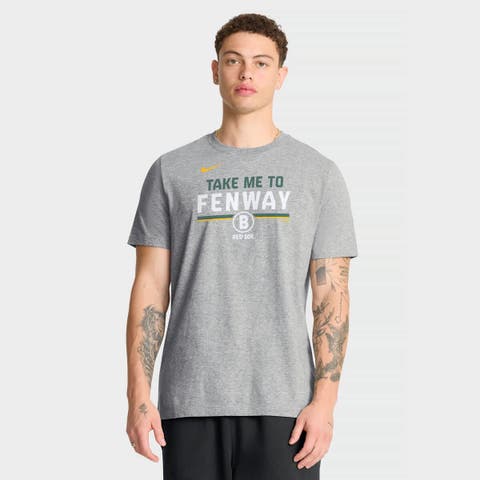 Men's Nike Heather Gray Boston Red Sox City Connect Stacked T-Shirt Stacked Team Phrase T-Shirt