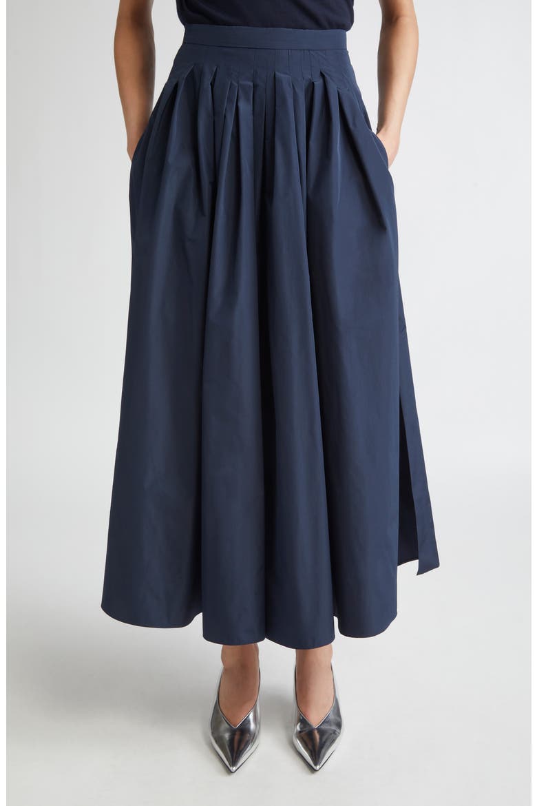 Jokey Pleated Water Repellent Taffeta Skirt, Main, color, ULTRAMARINE